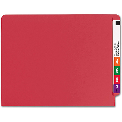 Smead Shelf-Master Straight Tab Cut Letter Recycled End Tab File Folder (SMD25710)