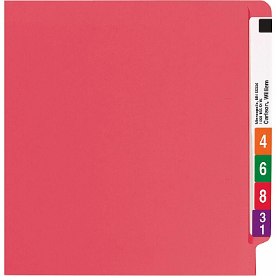 Smead Shelf-Master Straight Tab Cut Letter Recycled Fastener Folder (SMD25740)