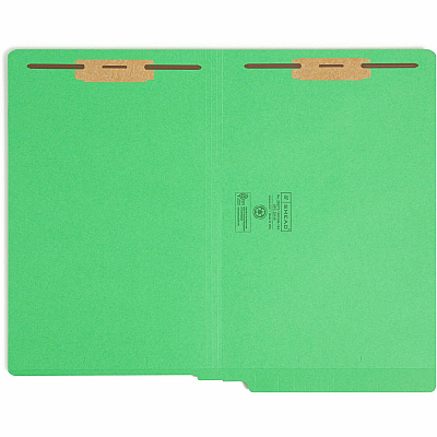 Smead Colored Straight Tab Cut Legal Recycled Fastener Folder (SMD28140)