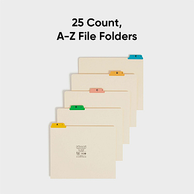 Smead Filing Guides with Alphabetic Indexing (SMD50180)