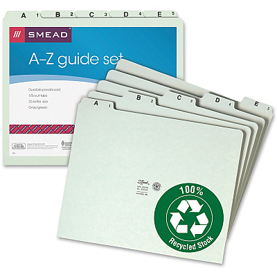 Smead 1/5 Tab Cut Letter Recycled Top Tab File Folder (SMD50376)