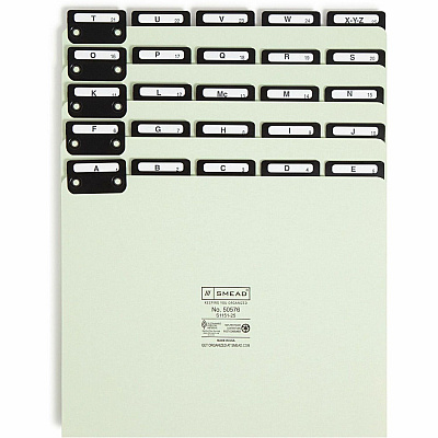 Smead Filing Guides with Alphabetic Indexing (SMD50576)
