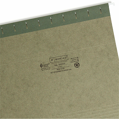 Smead 1/5 Tab Cut Letter Recycled Hanging Folder (SMD64055)