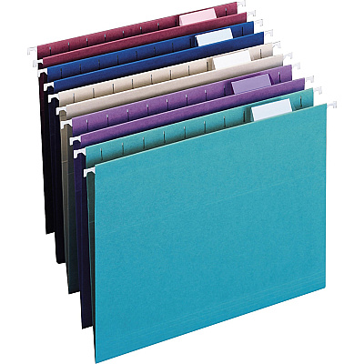Smead Colored 1/5 Tab Cut Letter Recycled Hanging Folder (SMD64056)