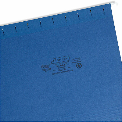 Smead 1/5 Tab Cut Letter Recycled Hanging Folder (SMD64057)