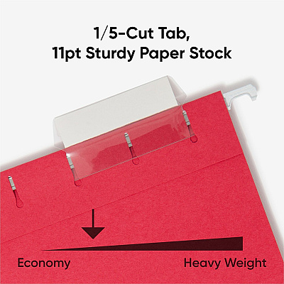 Smead Colored 1/5 Tab Cut Letter Recycled Hanging Folder (SMD64059)