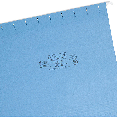 Smead Colored 1/5 Tab Cut Letter Recycled Hanging Folder (SMD64060)