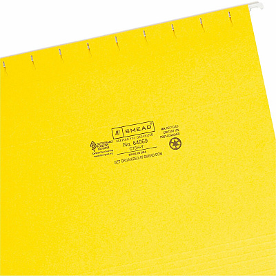 Smead Colored 1/5 Tab Cut Letter Recycled Hanging Folder (SMD64069)