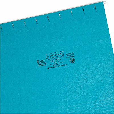 Smead Colored 1/5 Tab Cut Letter Recycled Hanging Folder (SMD64074)