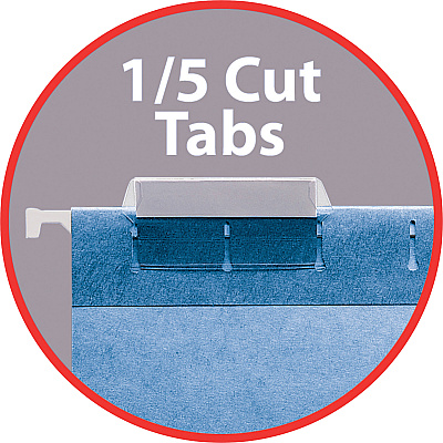 Smead Colored 1/5 Tab Cut Legal Recycled Hanging Folder (SMD64160)