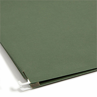 Smead Hanging File Pockets, 3-1/2 Inch Expansion, Letter Size, Standard Green, 10 Per Box (SMD64220)