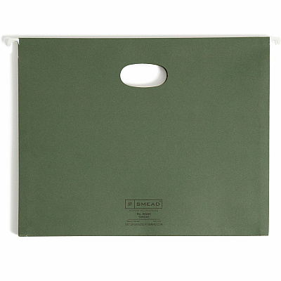 Smead Hanging File Pockets, 3-1/2 Inch Expansion, Letter Size, Standard Green, 10 Per Box (SMD64220)