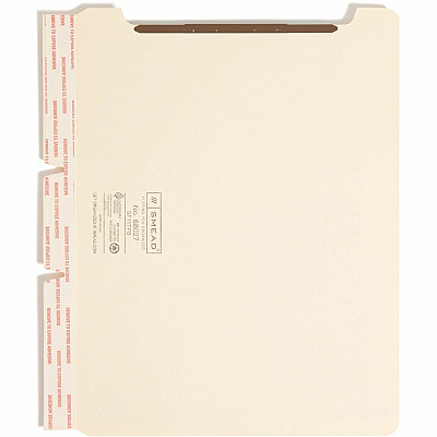 Smead Self-Adhesive Folder Dividers with Twin-Prong Fastener (SMD68027)