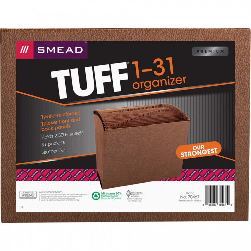 Smead TUFF Letter Recycled Expanding File (70467)