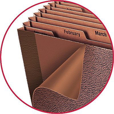 Smead TUFF Expanding File, Monthly (Jan.-Dec.) 12 Pockets, Letter Size, Redrope-Printed Stock (SMD70488)