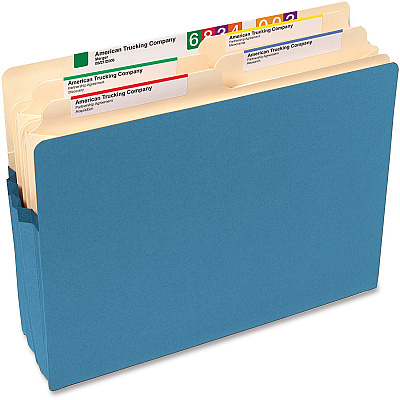 Smead Straight Tab Cut Letter Recycled File Pocket (SMD73215)