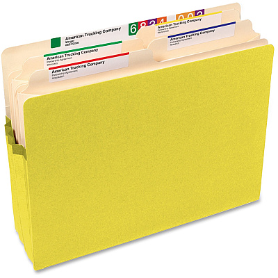 Smead Straight Tab Cut Letter Recycled File Pocket (SMD73243)