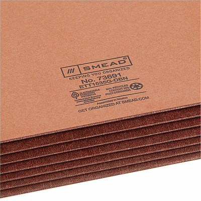 Smead Straight Tab Cut Letter Recycled File Pocket (SMD73691)