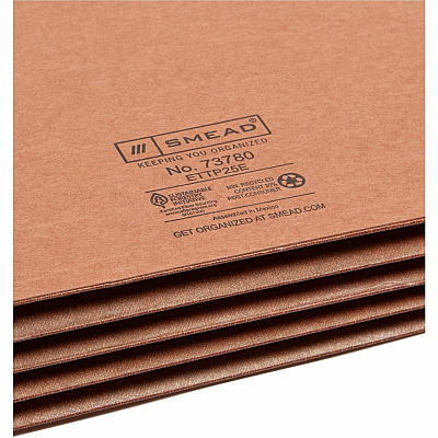 Smead TUFF Straight Tab Cut Letter Recycled File Pocket (SMD73780)