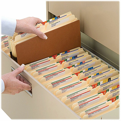 Smead Straight Tab Cut Letter Recycled File Pocket (SMD73805)