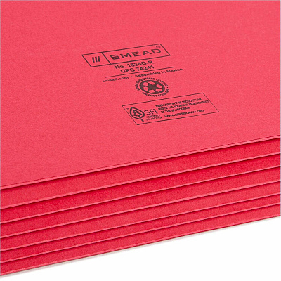 Smead Colored Straight Tab Cut Legal Recycled File Pocket (SMD74241)