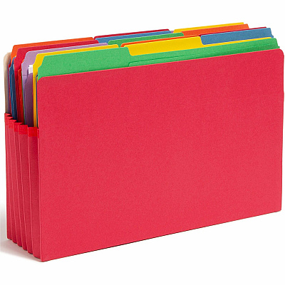 Smead Colored Straight Tab Cut Legal Recycled File Pocket (SMD74241)
