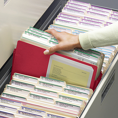 Smead Colored Straight Tab Cut Legal Recycled File Pocket (SMD74241)