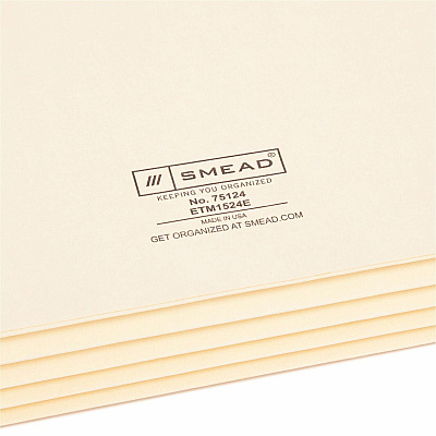 Smead Straight Tab Cut Letter Recycled File Pocket (SMD75124)