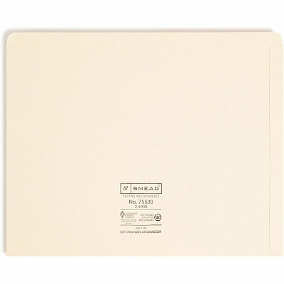 Smead Straight Tab Cut Letter Recycled File Jacket (SMD75500)