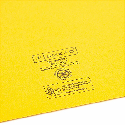 Smead Colored Straight Tab Cut Letter Recycled File Jacket (SMD75511)