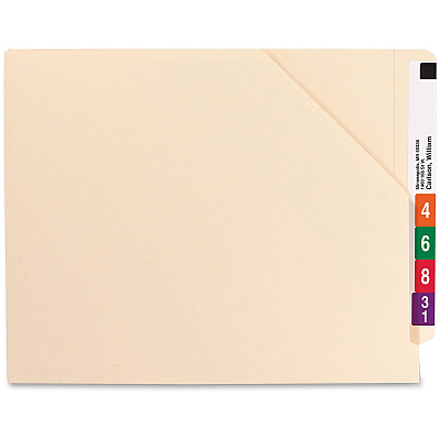 Smead Shelf-Master Straight Tab Cut Letter Recycled File Jacket (SMD75740)