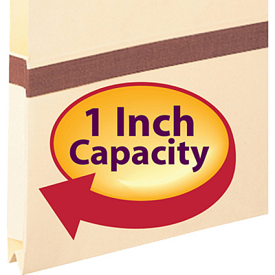 Smead Manila File Pockets with 2/5-Cut Tab (SMD76487)