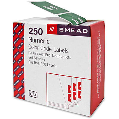 Smead DCC Color-Coded Numeric Labels (SMD67426)