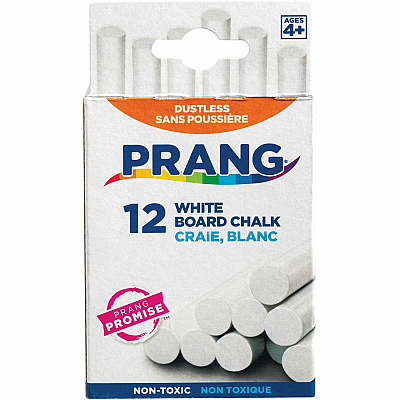 Prang White Chalk Sticks (DIX31144)