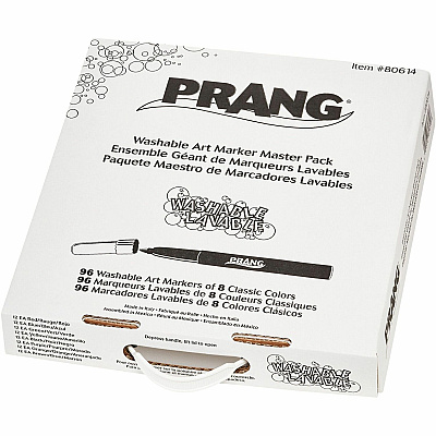Prang Bullet Tip Washable Master Pack Art Markers (DIX80614)