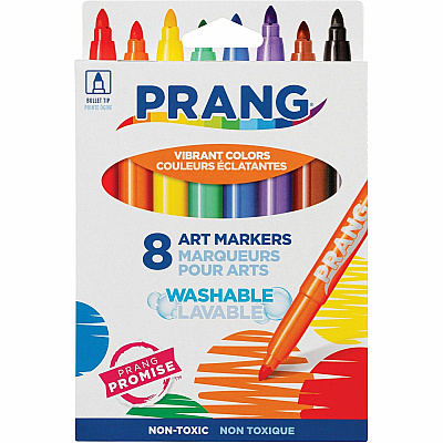 Prang Bullet Tip Washable Master Pack Art Markers (DIX80680)