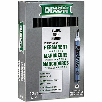 Dixon RediMark Chisel Tip Permanent Markers (DIX87170)