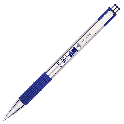 Zebra Pen F-301 Stainless Steel Ballpoint Pens (ZEB27120)