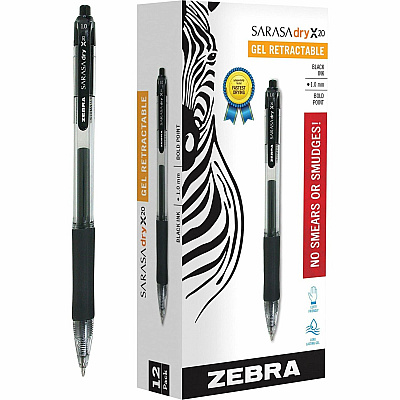 Zebra SARASA dry X20 Retractable Gel Pen (ZEB46610)