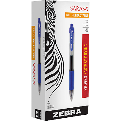 Zebra SARASA dry X20 Retractable Gel Pen (ZEB46820)