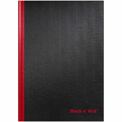 Black n' Red Casebound Ruled Notebooks - A4 (JDKD66174)