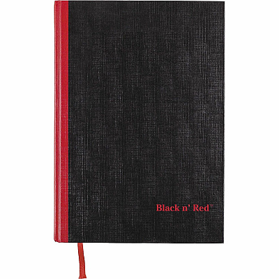 Black n' Red Casebound Ruled Notebooks - A4 (JDKD66174)