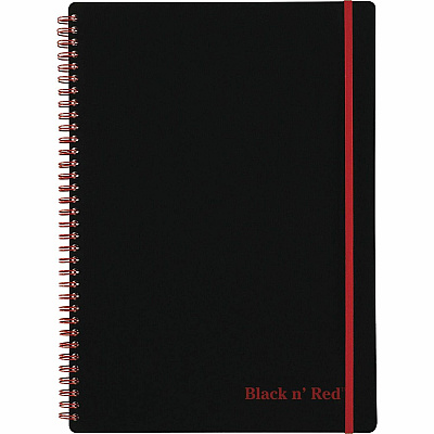 Black n' Red Soft Cover Business Notebook (JDKE67008)