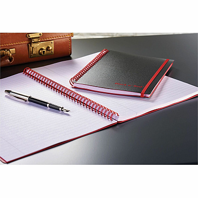 Black n' Red Soft Cover Business Notebook (JDKE67008)