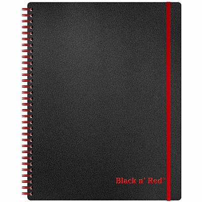 Black n' Red Polypropylene Notebook - Letter (JDKK66652)