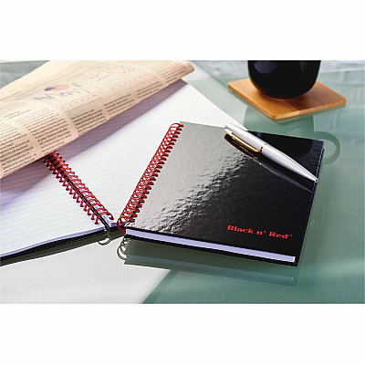 Black n' Red Hardcover Business Notebook (JDKK67030)