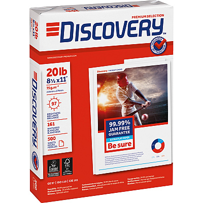 Discovery 3HP Premium Multipurpose Paper - Anti-Jam - Ultra White (SNA00101)