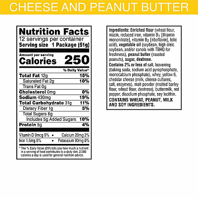 Keebler Cheese Crackers with Peanut Butter (KEB21165)