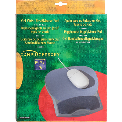 Compucessory Gel Wrist Rest with Mouse Pads (CCS55302)