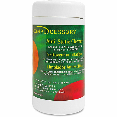 Compucessory Anti-Static Cleaning Wipe (CCS24224)